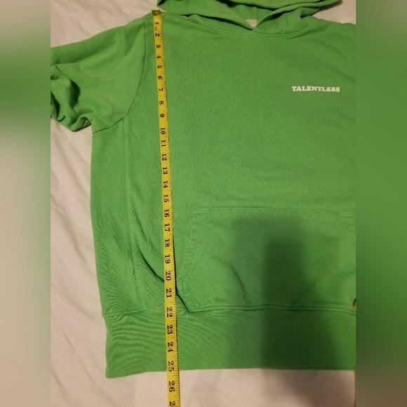 Talentless Unisex Oversized Hoodie-Higjlighter Size XS Color Green - Picture 5 of 11